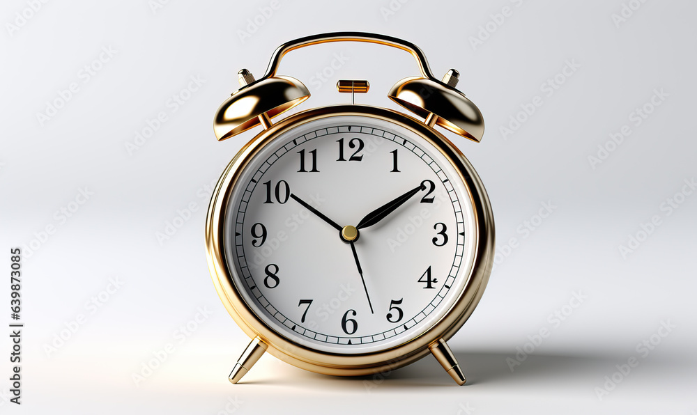 Alarm clock on a white background close-up. Alarm clock on a white background close-up.