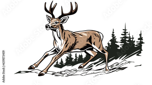  Witness the Graceful Elegance of a Running Deer in Exquisite Detail