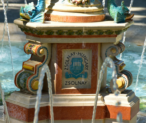 Photography Fountain in Budapest city, Hungary
