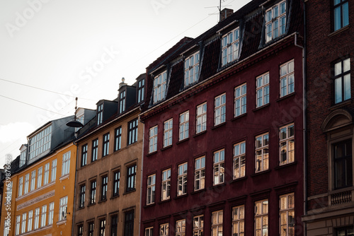 Shot of a house facade in oldtown Stockholm, Sweden