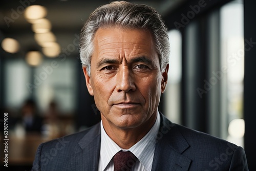 Portrait of mature businessman wearing suit