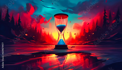 Captivating time-lapse reveals the hourglass's journey into the abyss a mesmerizing exploration of time's constant flow and depth.