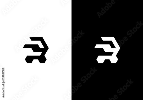 modern letter C and R logo illustration