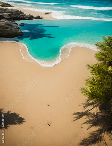 Tranquil Serenity of a Beautiful Caribbean Beach