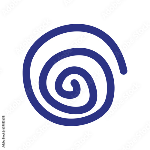 Vector Illustration With Wavy And Spiral Elements