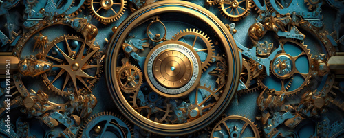 Gears and machinery engage in a captivating motion animation, showcasing the artful beauty of precise gearing and mechanical synchronization.