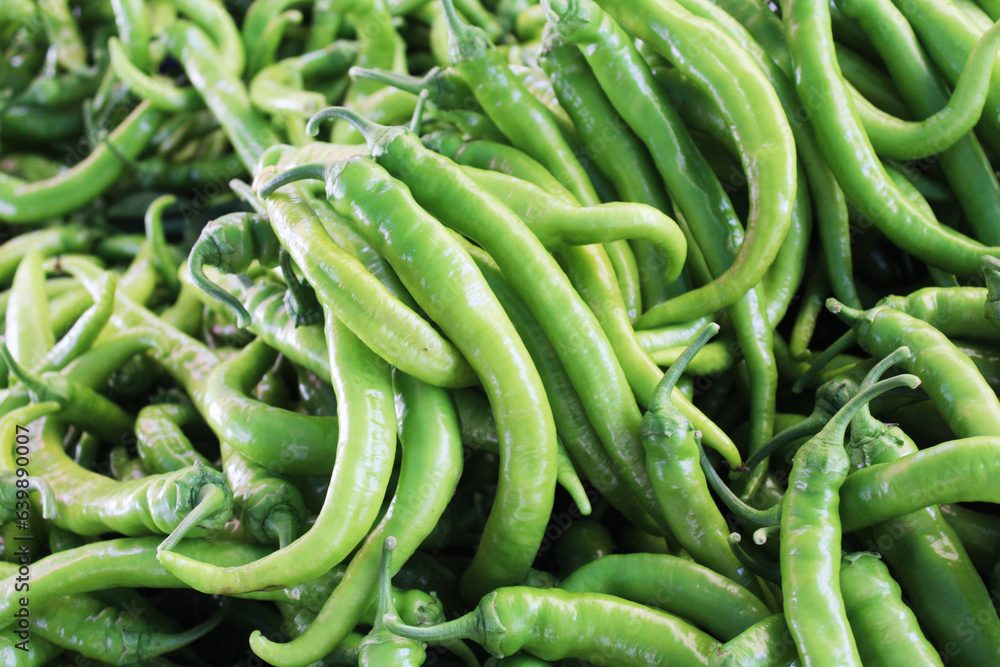 healthy food natural background of green pepper healthy food natural background of green pepper
