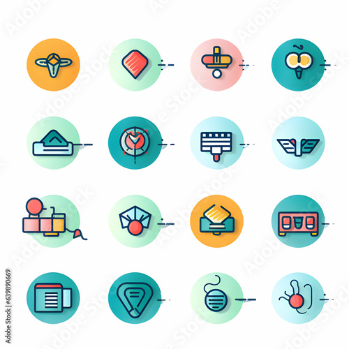 Ai Generated icons for a healthcare brand