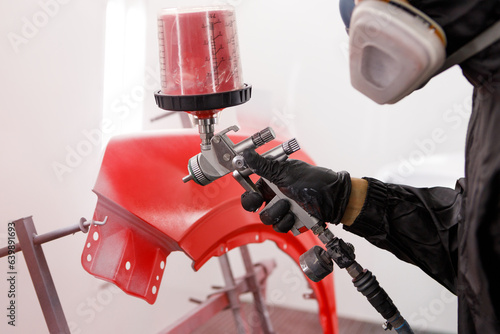 Canvas Print Car renovation and detailing process