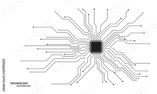 Circuit board. Technology background. Central Computer Processors CPU concept. Motherboard digital chip.