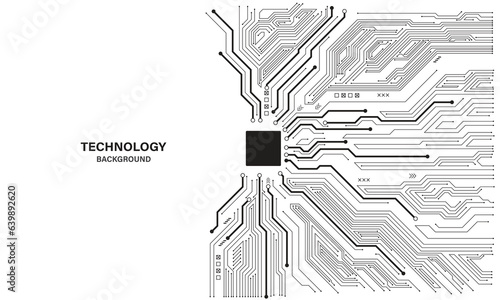 Circuit board. Technology background. Central Computer Processors CPU concept. Motherboard digital chip.