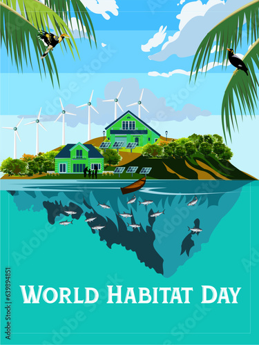 Vector: Poster International Habitat Day