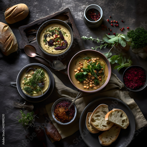 Plant-Based Comfort Food: Savoring hearty plant-based comfort foods, proving that indulgence and health can coexist. AI Generated