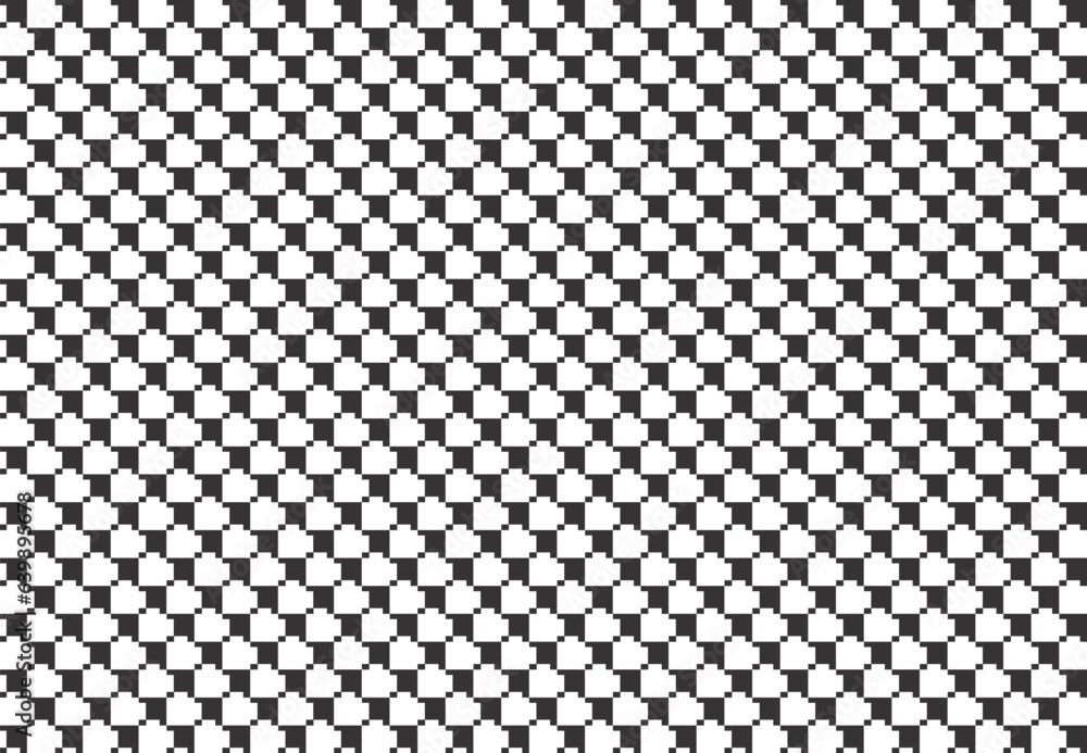 Black and white checkered arrow pattern background Vector illustration