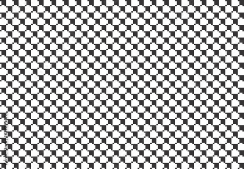 Black and white checkered arrow pattern background Vector illustration