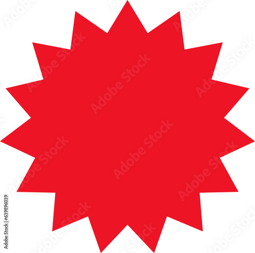 Starburst sticker set - collection of special offer sale oval and round shaped sunburst labels and badges. Promo stickers with star edges. Vector icons in Simple flat vintage style.