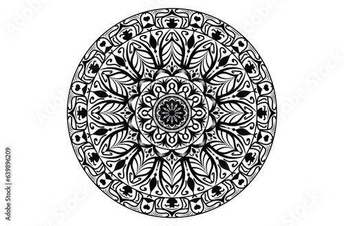 Circular mandala design, Mandala. Round Ornament Pattern, Vector mandala design.