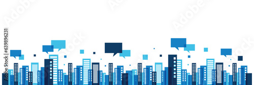 case, edifici, comunicazione, media, skyline, condivisione dati,, 