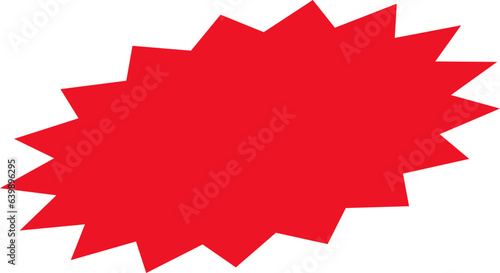 Starburst sticker set - collection of special offer sale oval and round shaped sunburst labels and badges. Promo stickers with star edges. Vector icons in Simple flat vintage style.