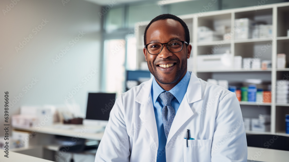 Portrait of a doctor in his office Portrait of a doctor in his office