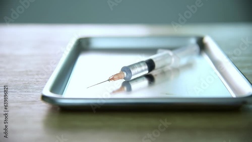 where the pursuit of health and well-being takes center stage, the concept of health, vaccines, syringes, and medicine converges to form a tapestry of care and prevention. hospital setting concept.