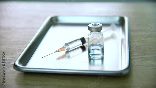 where the pursuit of health and well-being takes center stage, the concept of health, vaccines, syringes, and medicine converges to form a tapestry of care and prevention. hospital setting concept.