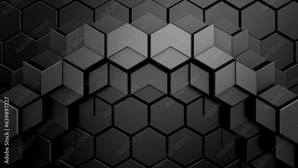 Geometric Shapes Form a Wave. Abstract motion, two color, 3d rendering, 4k resolution
Geometric Shapes Form a Wave. Abstract motion, two color, 3d rendering, 4k resolution
