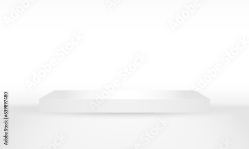 abstract white black gradient background cylinder pedestal podium with pastel in semi square backdrop. Abstract vector rendering geometric platform. Product display presentation. Minimal scene.
