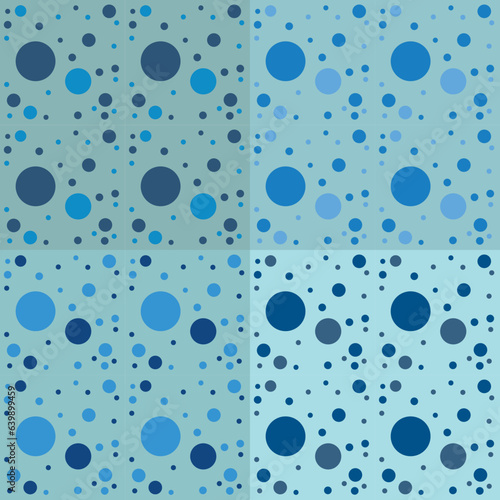 Vector dot pattern. Seamless pattern, polka dot background, polka dot seamless. pattern set, polka dot colos set. Pastel polka dots textile pattern. photo