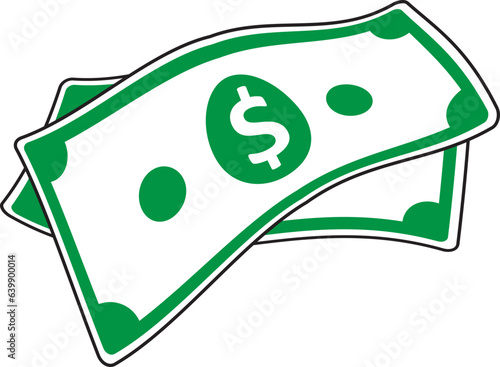Dollar banknote.