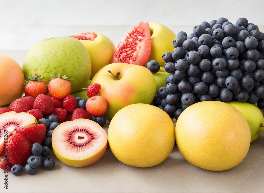 Assortment of fresh fruits, day light photography Assortment of fresh fruits, day light photography