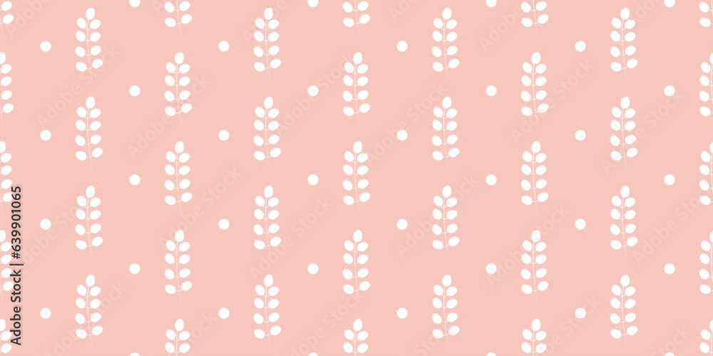 Seamless pattern of flowers and branches, hand drawn vector floral background. Seamless pattern of flowers and branches, hand drawn vector floral background.