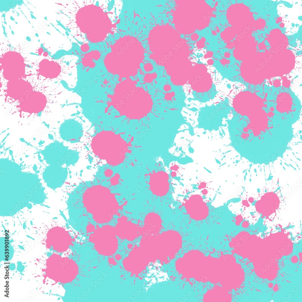 seamless pattern with pink and blue flowers seamless pattern with pink and blue flowers