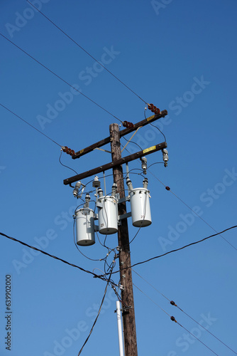 Electricity Pylon with Transformers