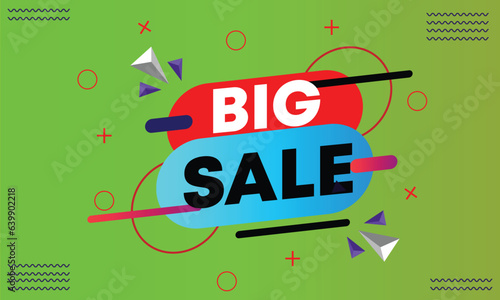 Big sale banner template design vector image speciall offer super sale banner. 
poster big sale special offer discounts Vector illustration. photo