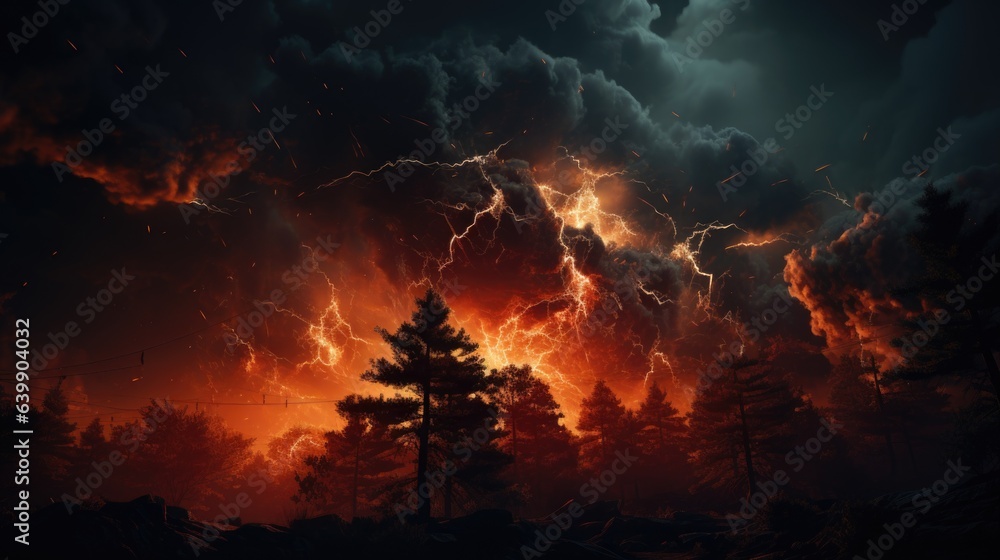 fire in the forest fire in the forest