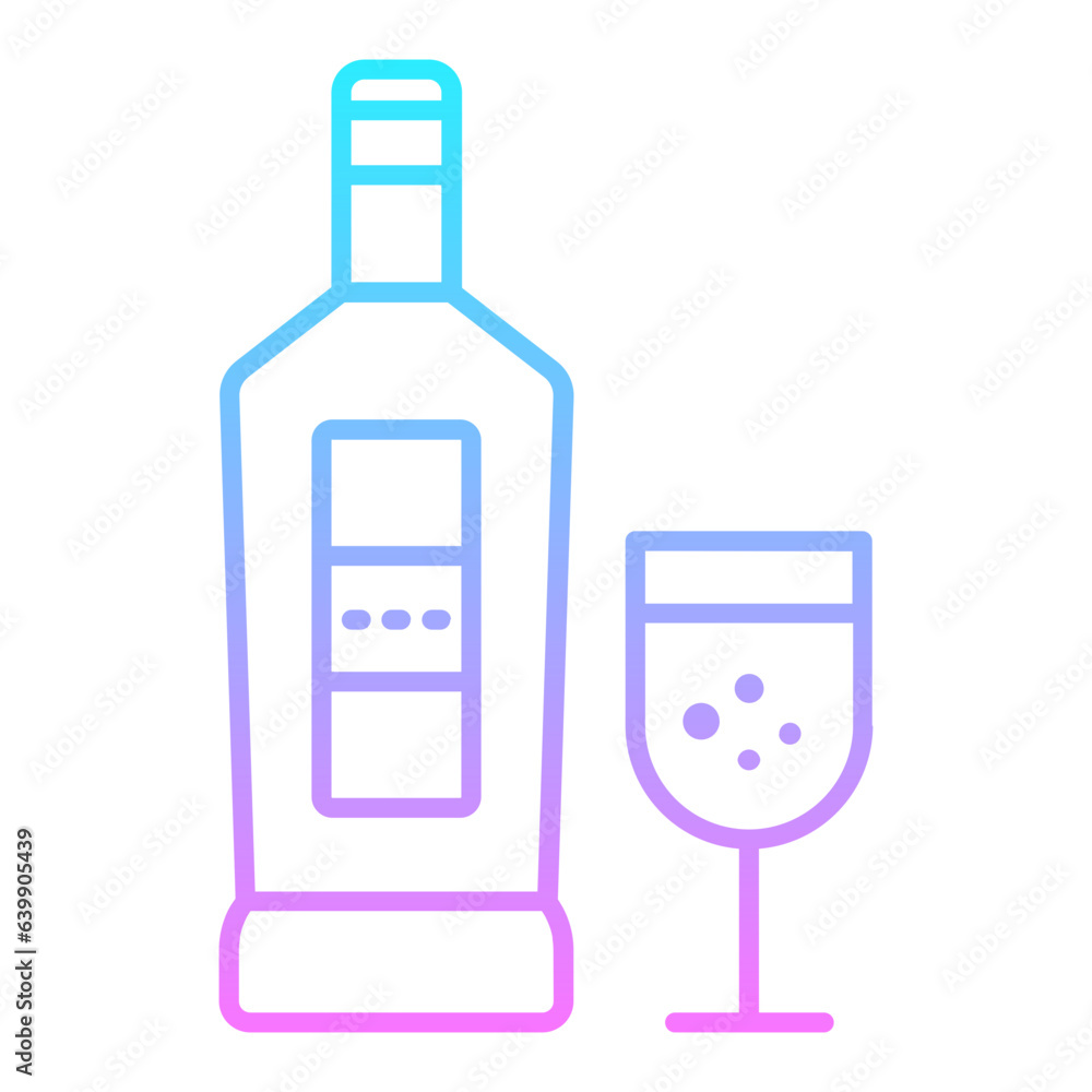 Vodka Gradient Icon Vodka Gradient Icon