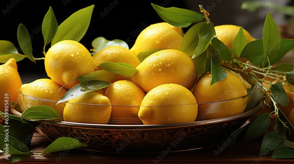 lemons in a garden