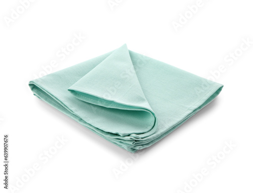 Folded mint green fabric na...