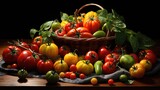 cherry tomatoes in a basket