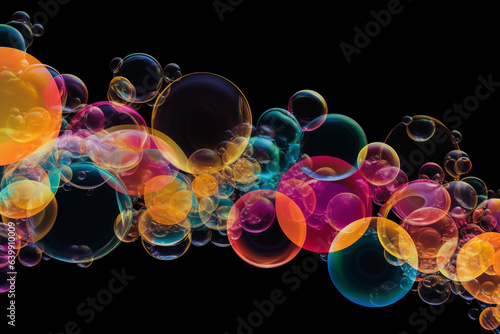 Colorful Bubble Swirls: Mesmerizing Design for Digital Creations