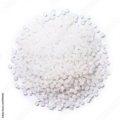 Saccharin isolated on white background top view 