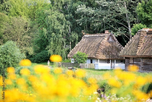 stara chata z drewna