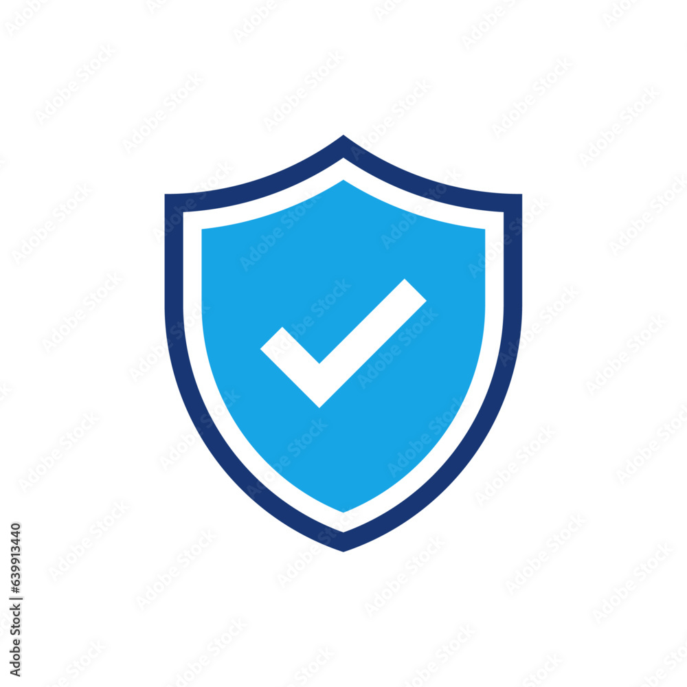Shield with check mark icon