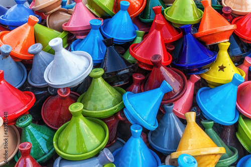 Tajines in the market, Morocco