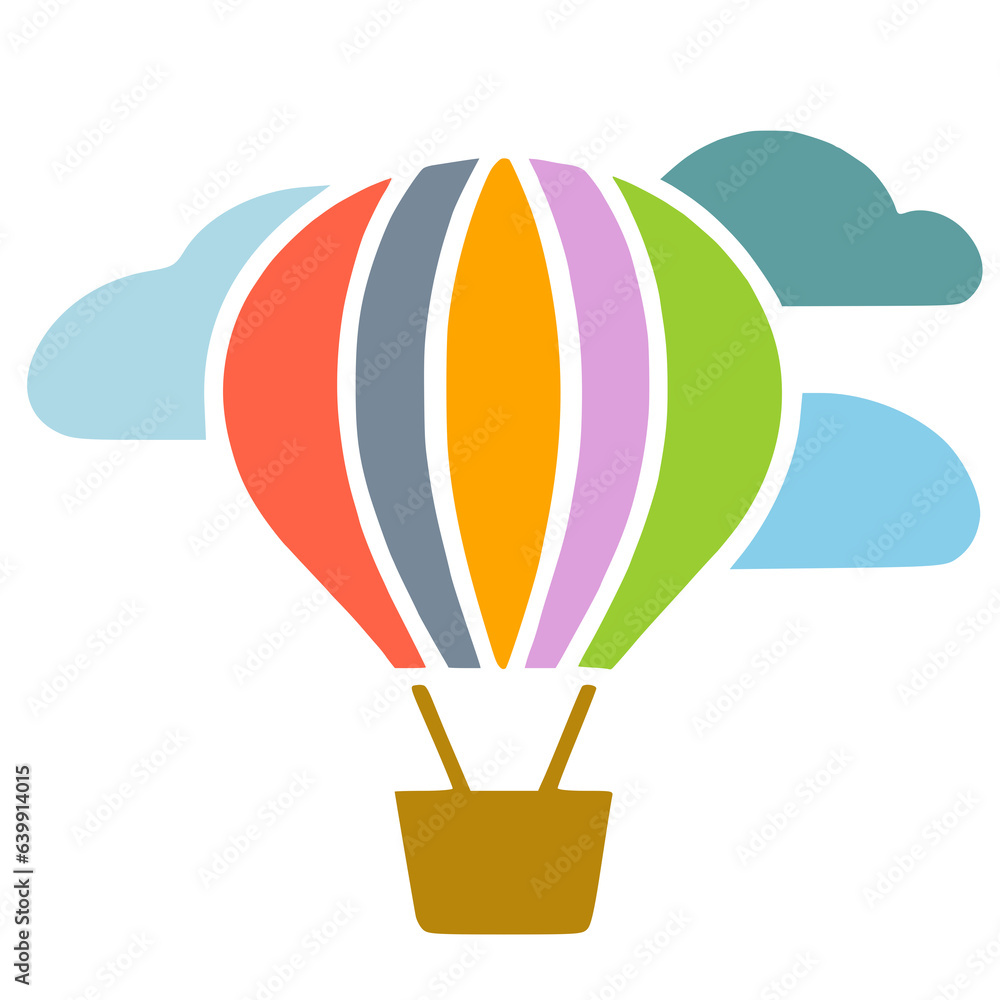 Obraz premium hot air balloon vector