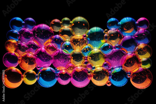 Translucent Bubble Symphony: Vibrant Artwork for Visual Experiences