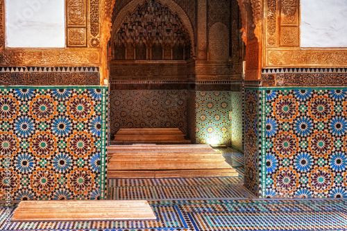 Africa, Morocco, Marrakech, Saadian Tombs photo