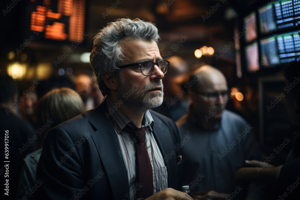 Traders react to breaking news, demonstrating the immediate impact of global events on stock prices. Concept of News-Driven Trading. Generative Ai. Traders react to breaking news, demonstrating the immediate impact of global events on stock prices. Concept of News-Driven Trading. Generative Ai.
