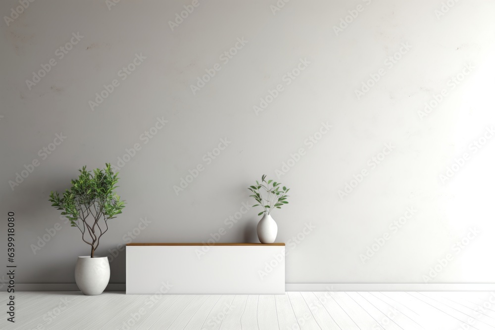 Minimalism interior design. Generated AI. Minimalism interior design. Generated AI.